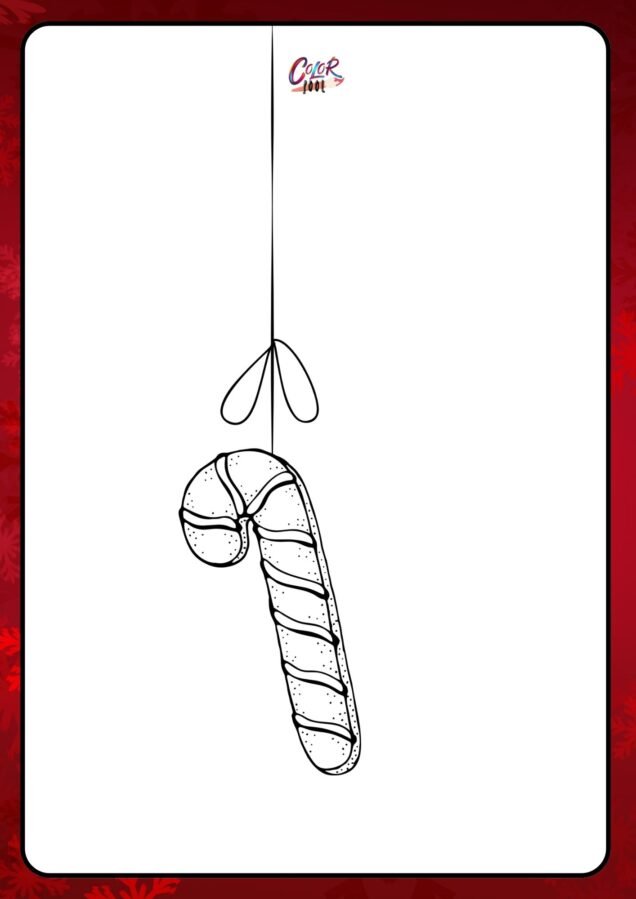 blank christmas ornament coloring page