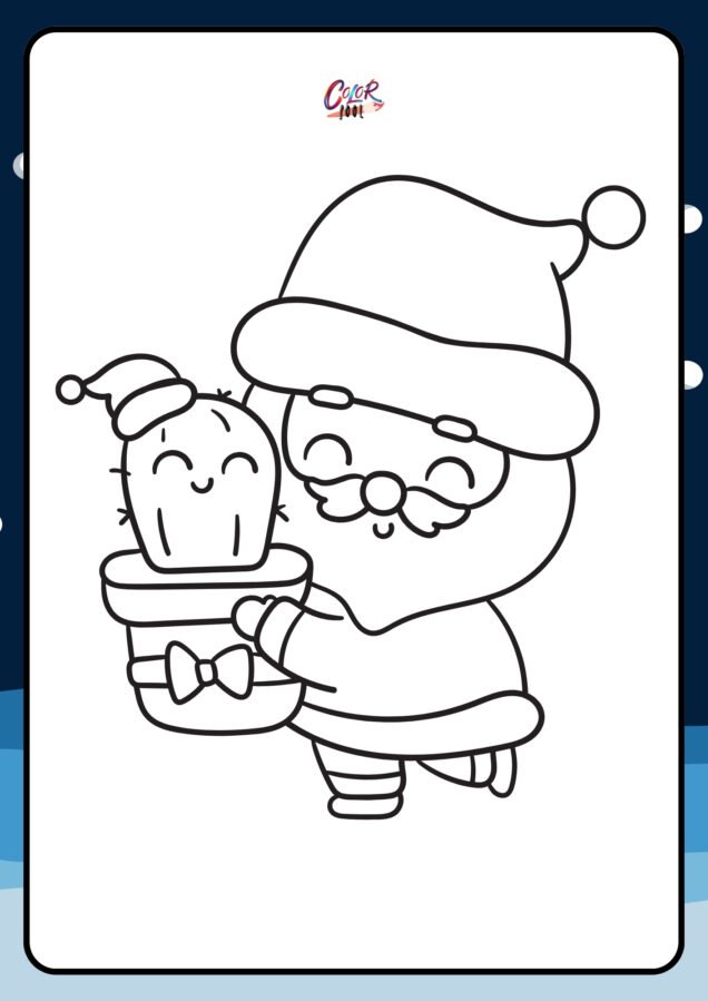 picture of santa claus to color​

