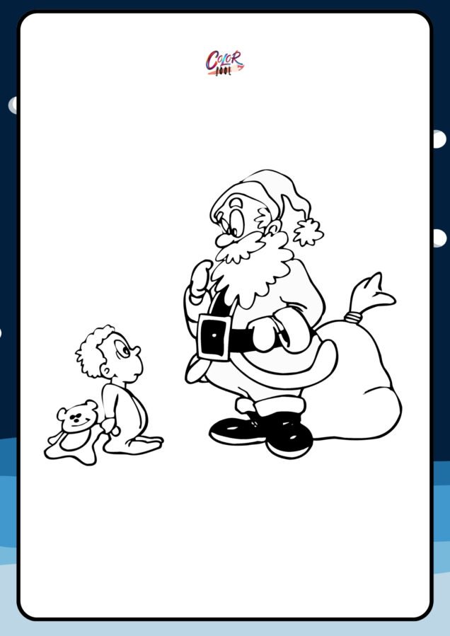 pic of santa claus for colouring​

