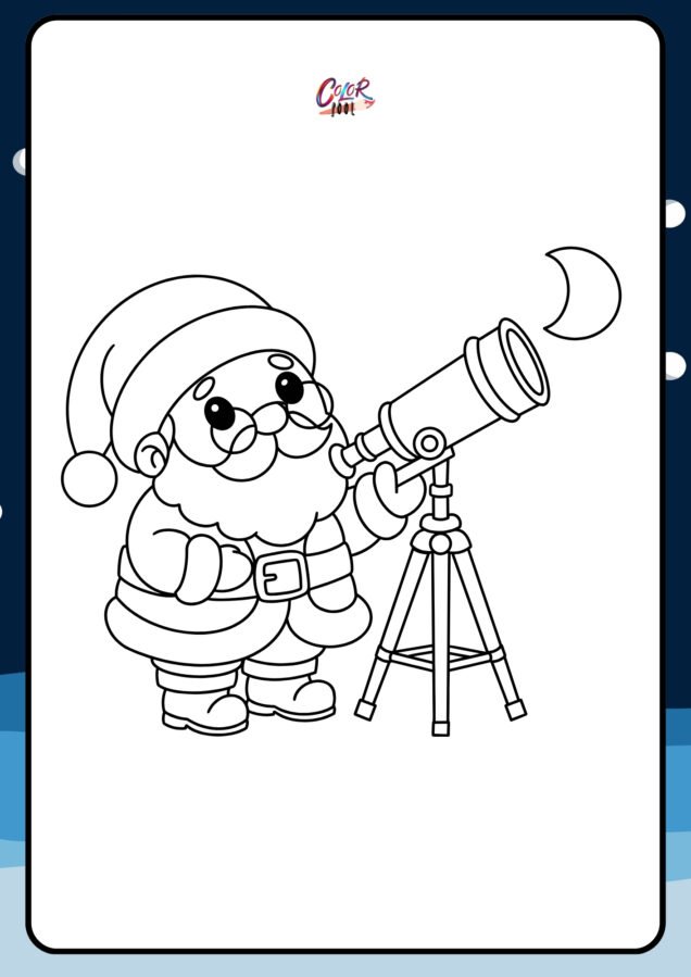 pictures of santa for coloring​

