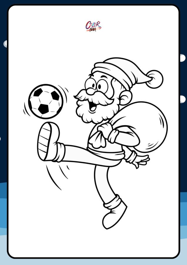 santa claus sleigh coloring pages