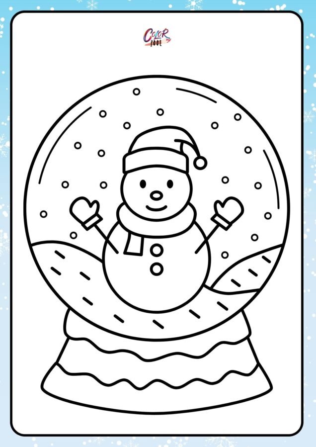 christmas bulb coloring page