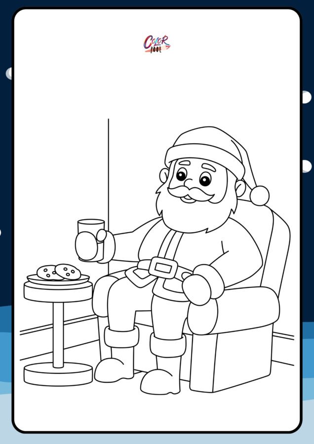 coloring book santa​

