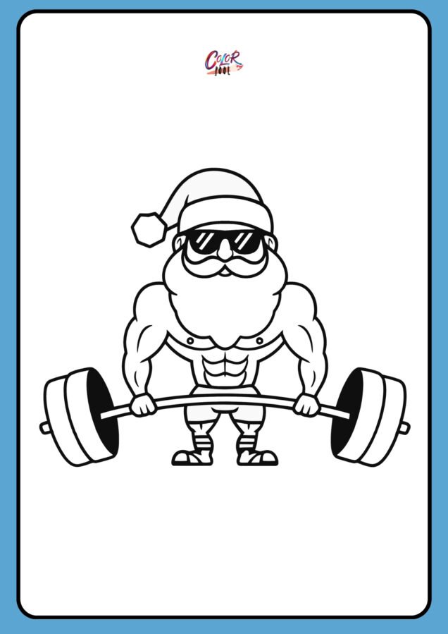 santa claus sleigh coloring pages​

