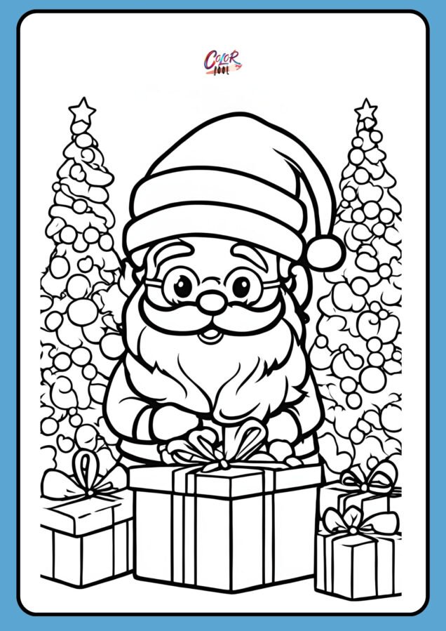 christmas coloring pages santa​

