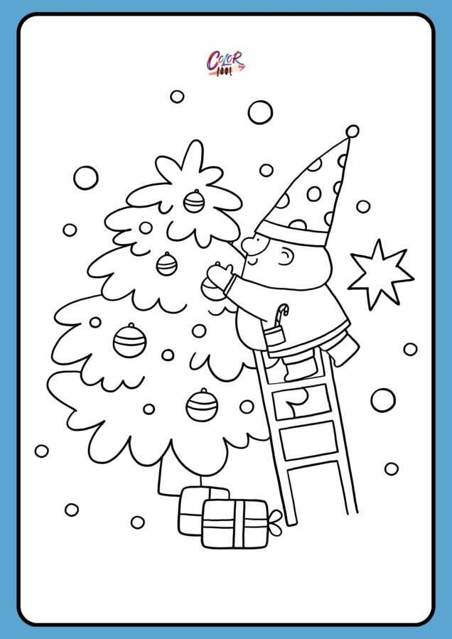 free coloring pages of santa claus​

