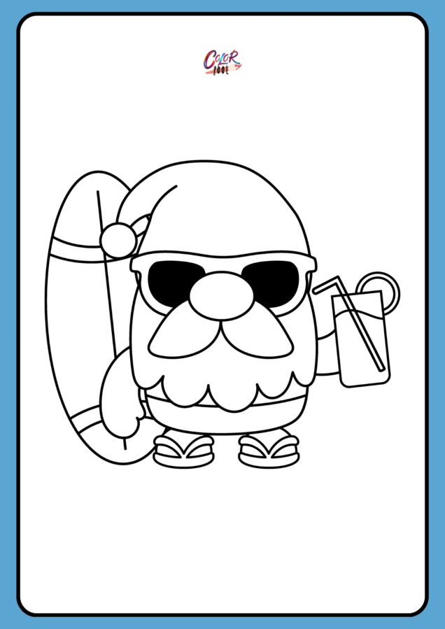 coloring santa pictures