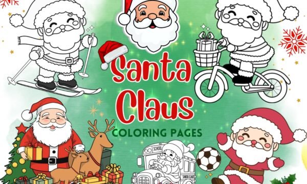 santa claus coloring pages