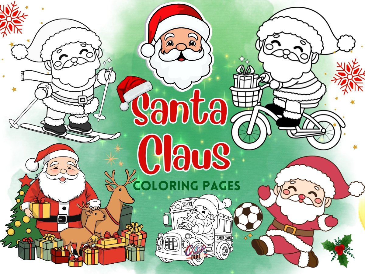 santa claus coloring pages