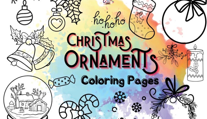 christmas ornament coloring pages