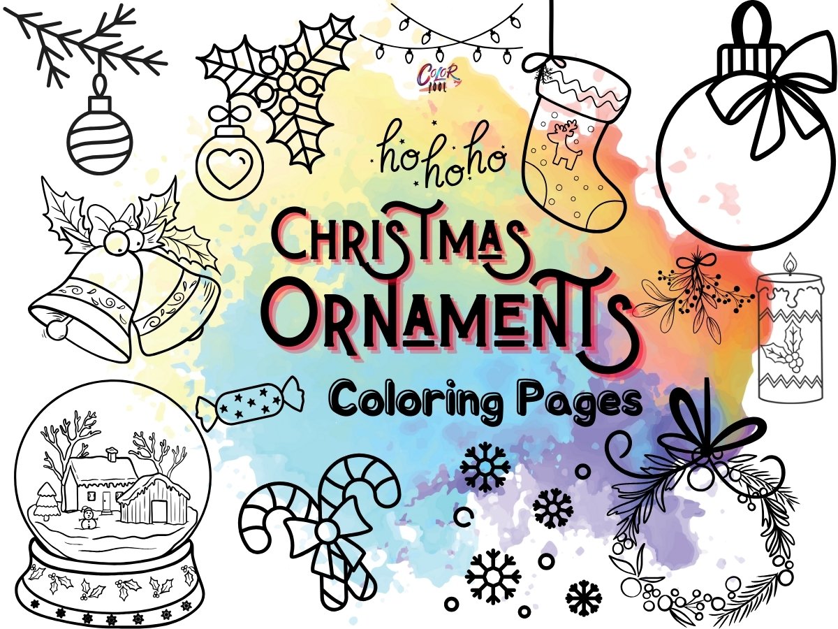 christmas ornament coloring pages