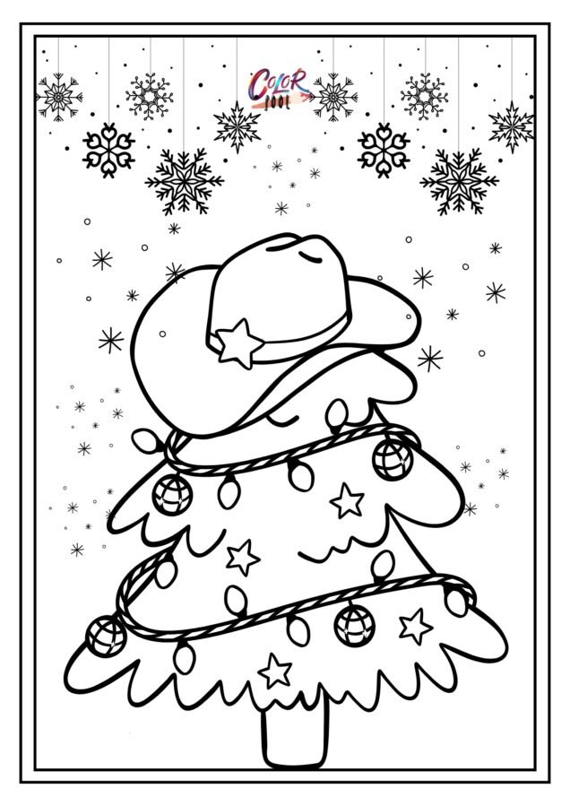 free printable coloring pages christmas trees