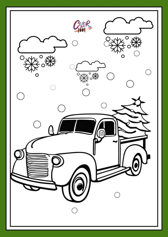 christmas tree coloring pages free