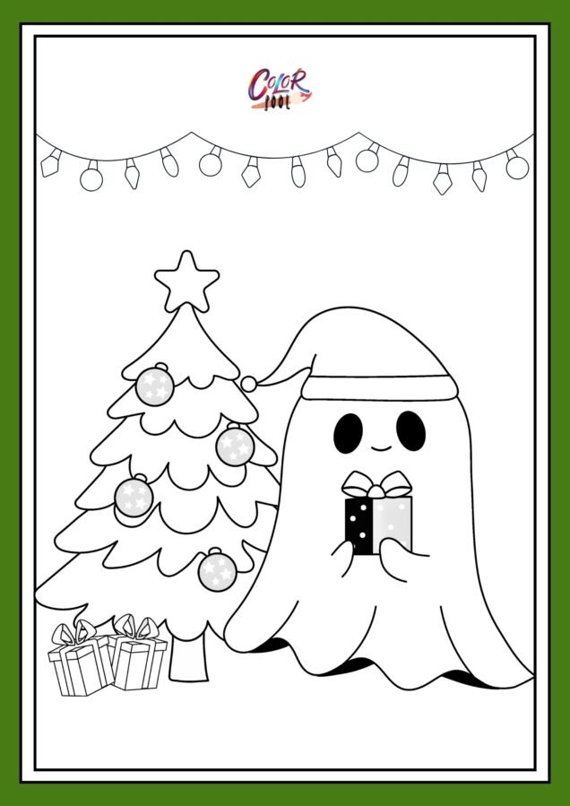 printable coloring pages christmas tree