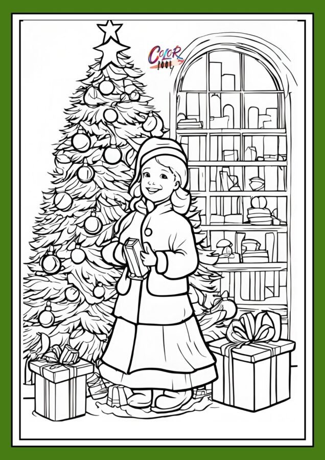 christmas tree colouring in sheets​