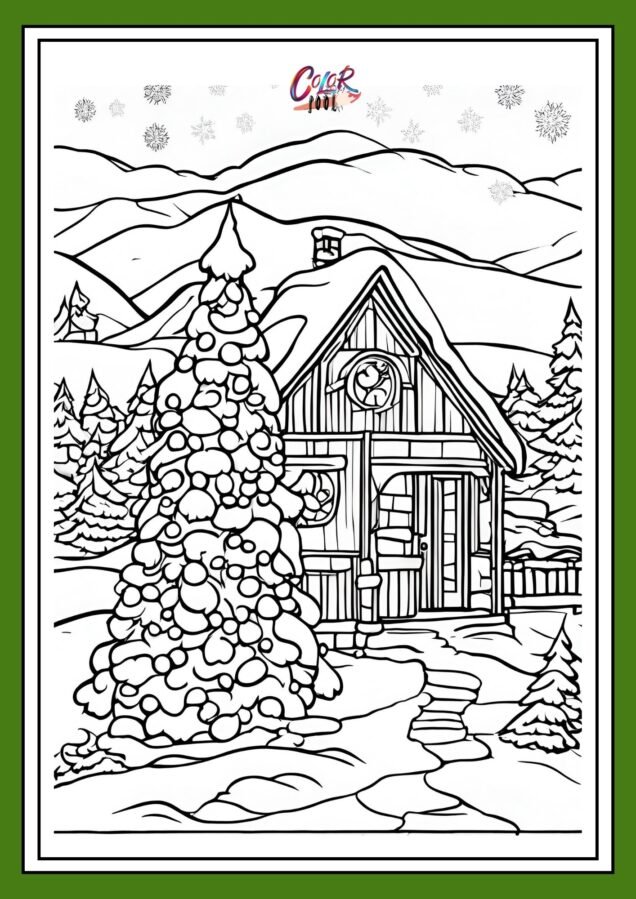 christmas trees to color​