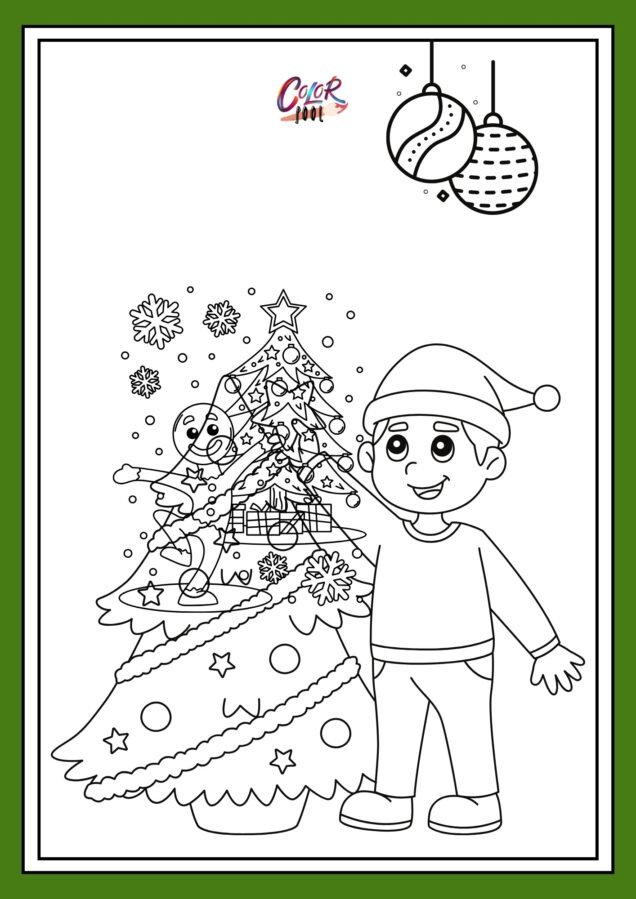 christmas tree for coloring​