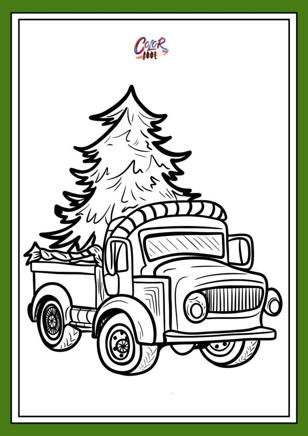 coloring pages christmas tree