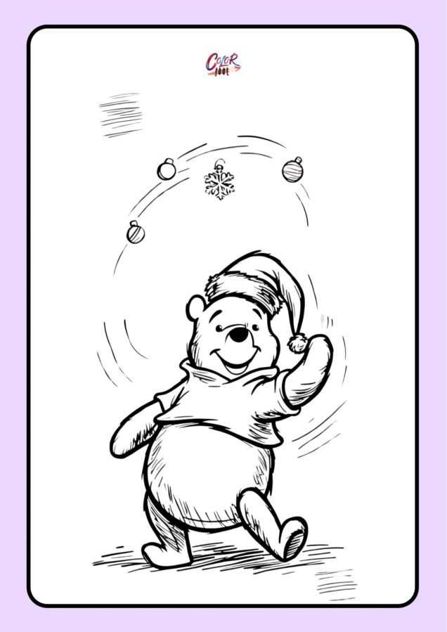 christmas disney characters coloring pages​

