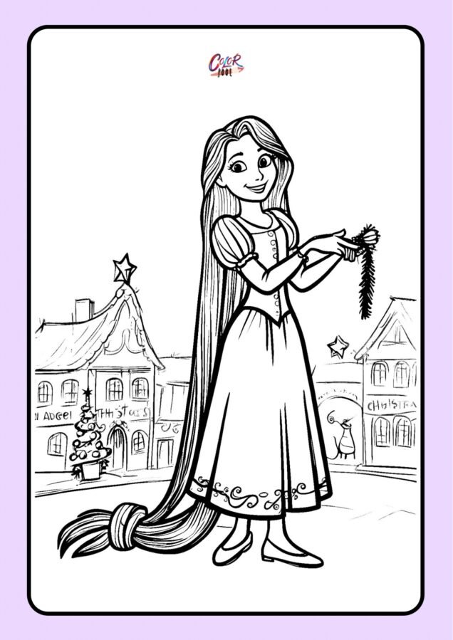 disney christmas coloring pages free​

