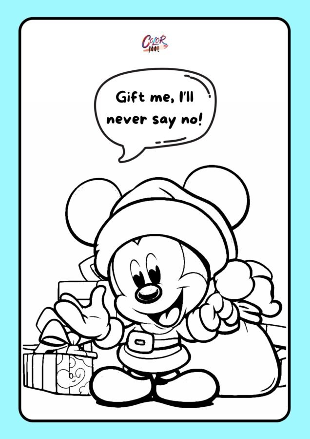 coloring pages disney christmas