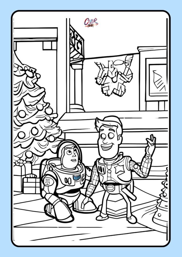 disney christmas coloring page​

