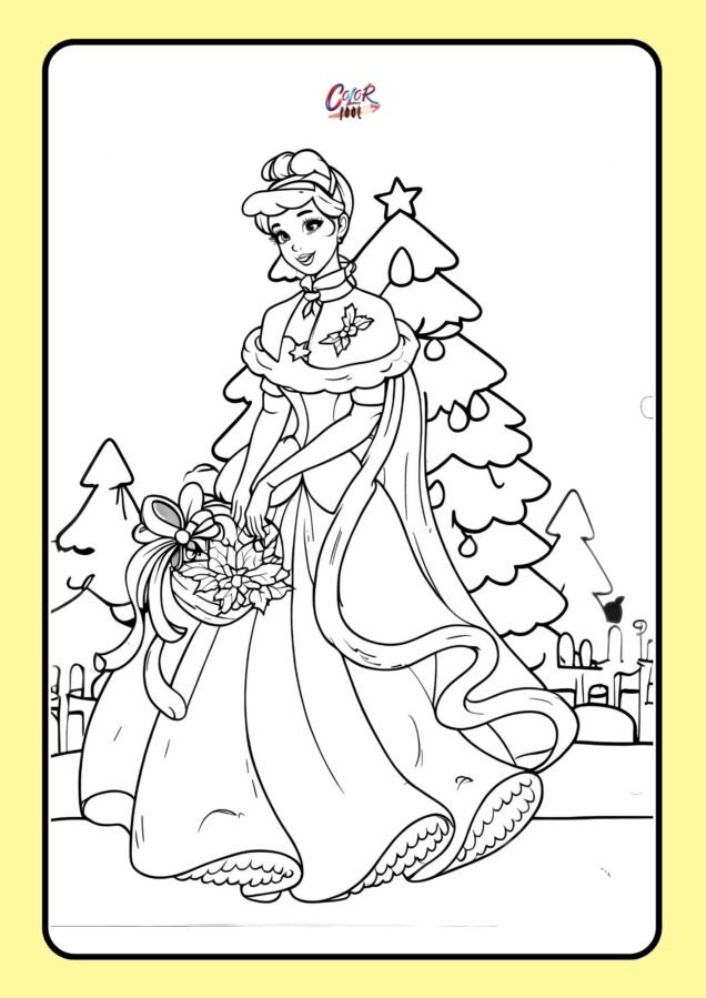 printable christmas disney coloring pages​

