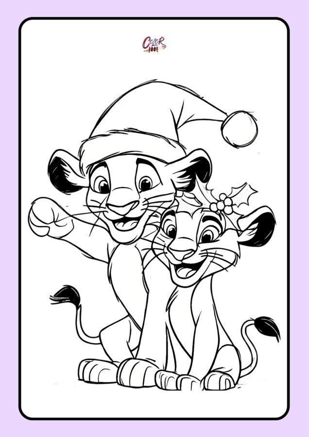 free coloring pages disney christmas​

