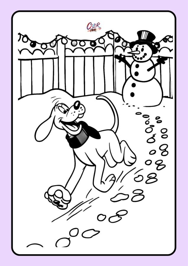 disney christmas coloring pages to print free​

