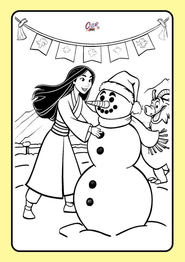 printable coloring pages disney christmas