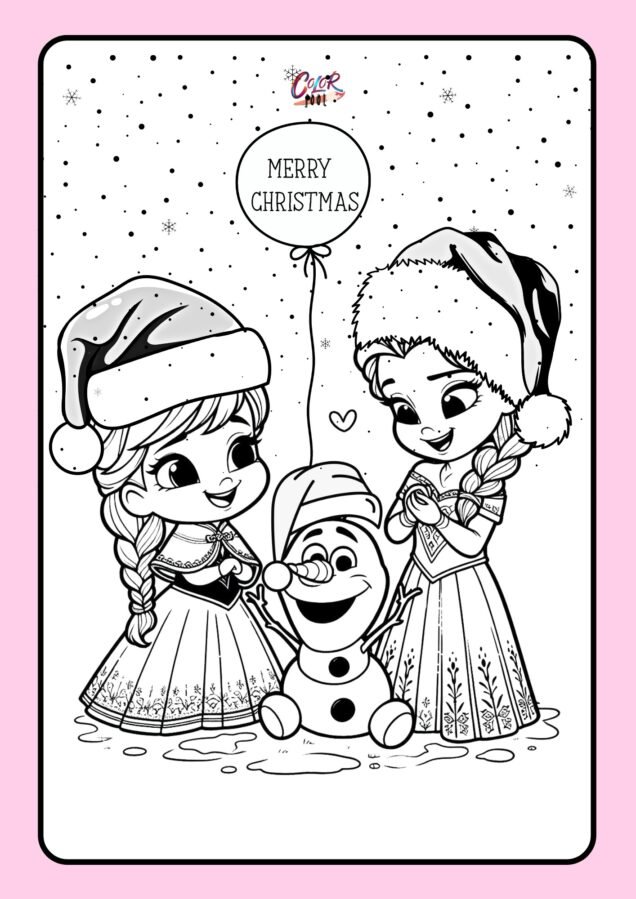 christmas coloring pages disney