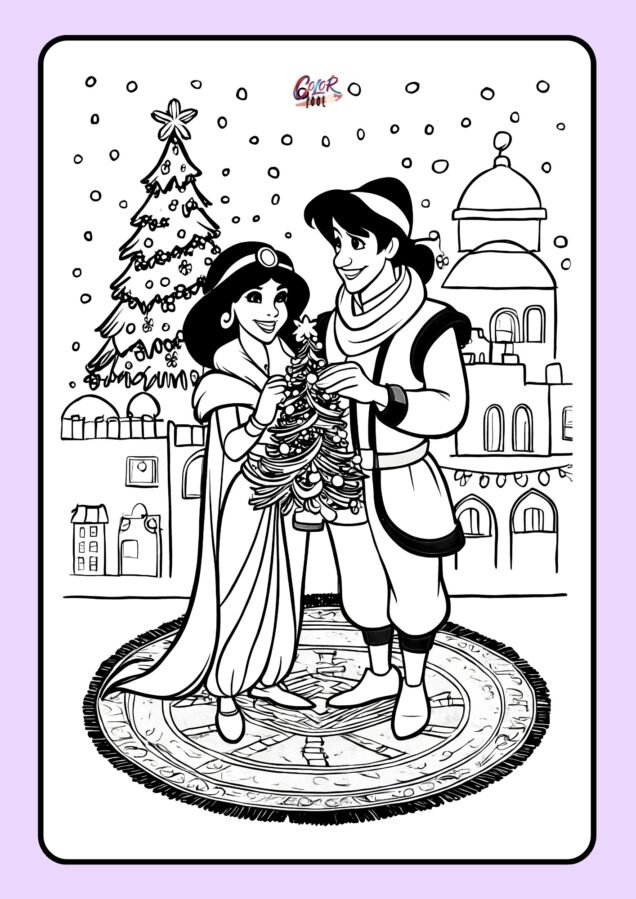 christmas coloring pages printable disney​

