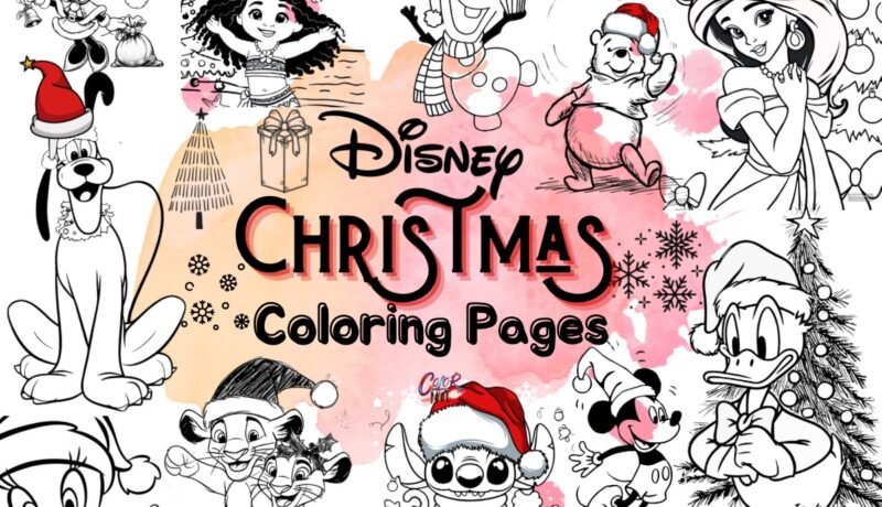 disney christmas coloring pages