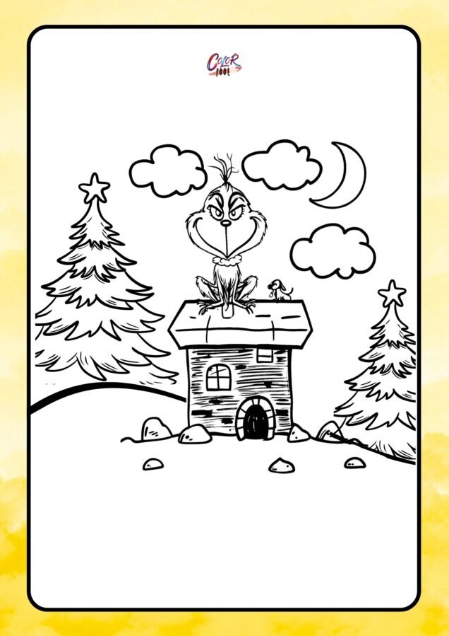 grinch coloring book​