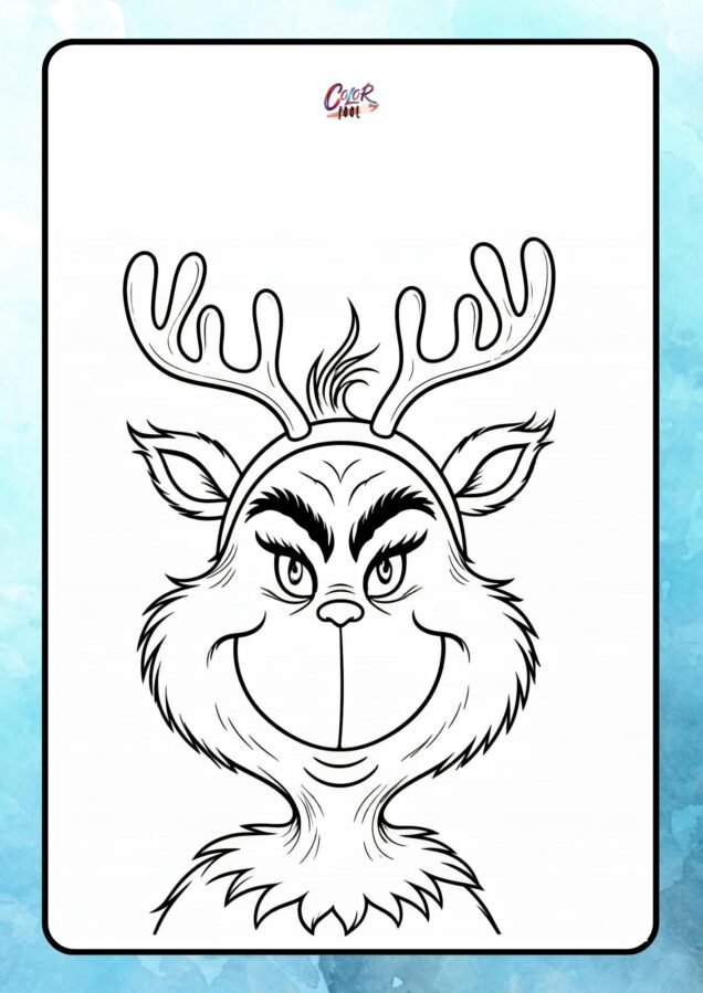 printable grinch face