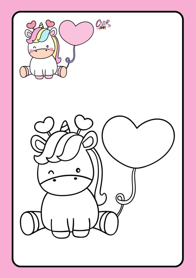 cute unicorns coloring pages​

