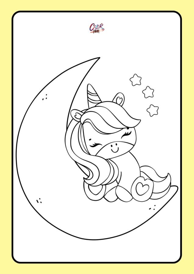 unicorn academy coloring pages​