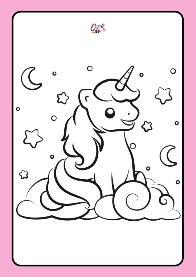 unicorn coloring book