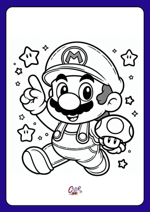 mario coloring pages