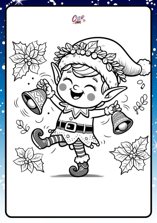 elf coloring page​