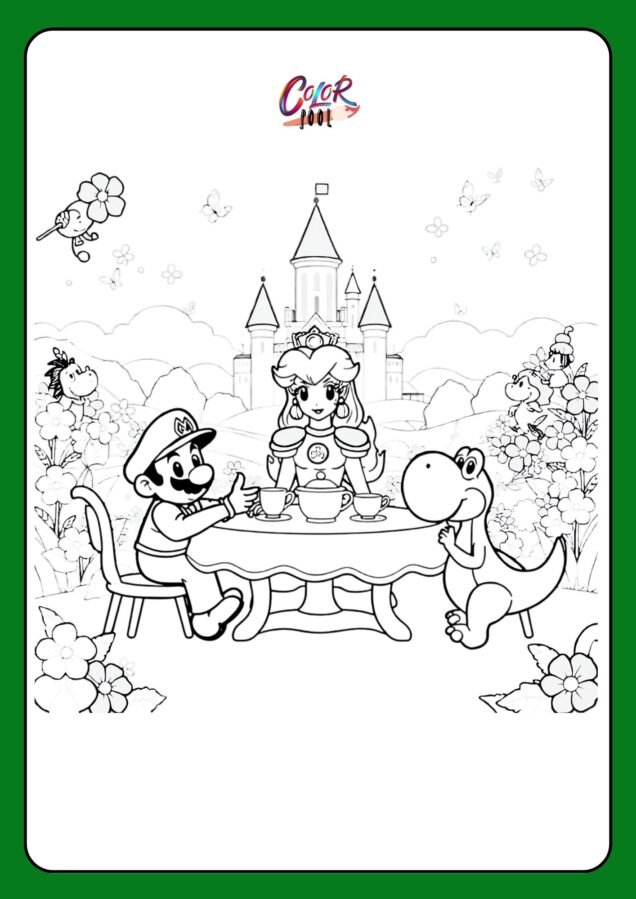 mario brothers printable coloring sheets