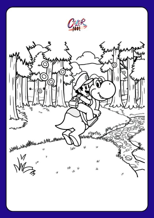 mario coloring book