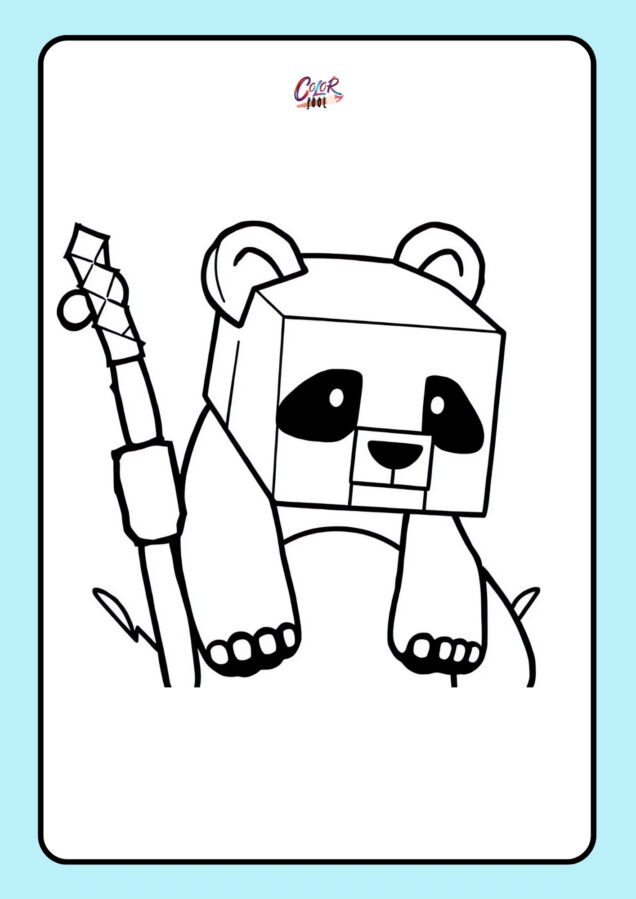 minecraft coloring book pages