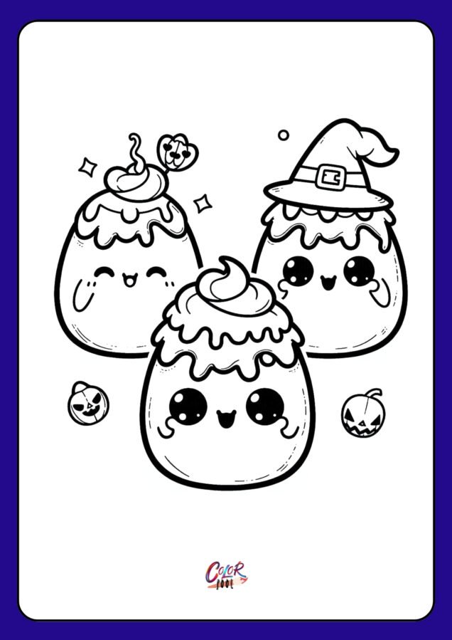 halloween squishmallow coloring pages