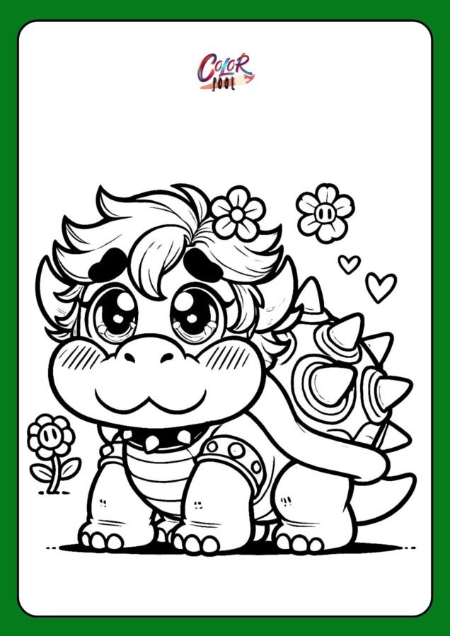 bowser coloring pages