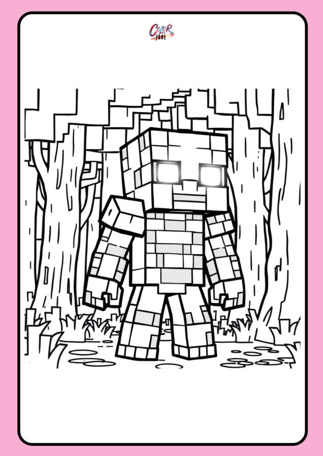 minecraft printables to color​