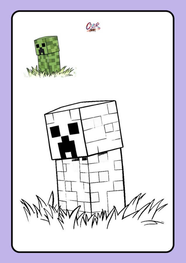 minecraft printables to color​