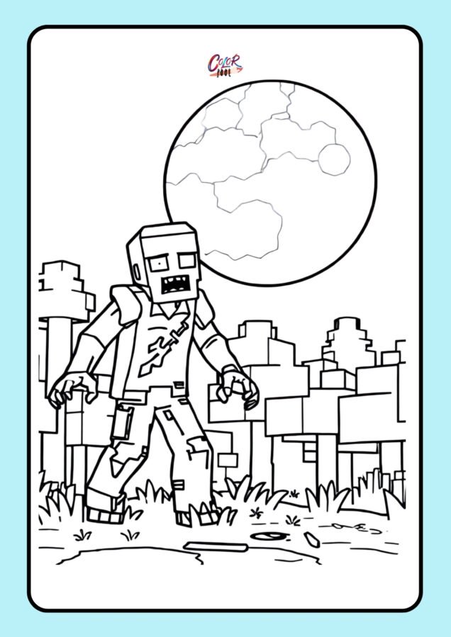 printable minecraft coloring pages​