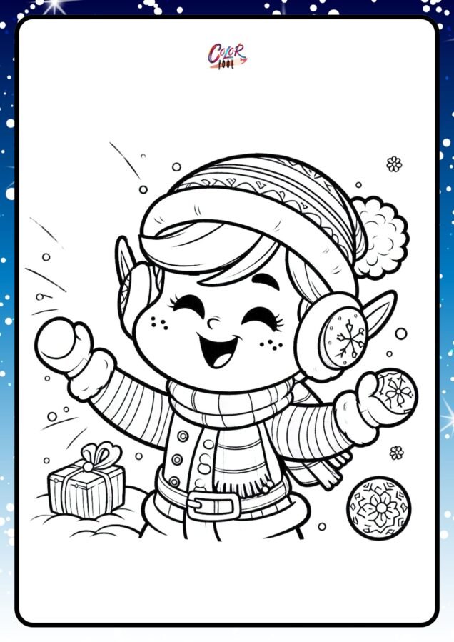 elf on the shelf coloring sheets​