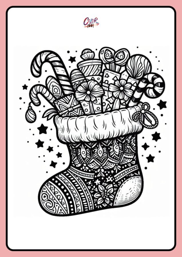 stocking colouring sheet​